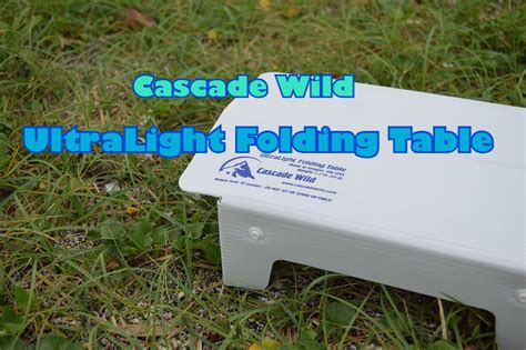 Set up table for use. 【ギアレビュー】究極の軽量テーブル。Cascade Wild Ultralight Folding Table!