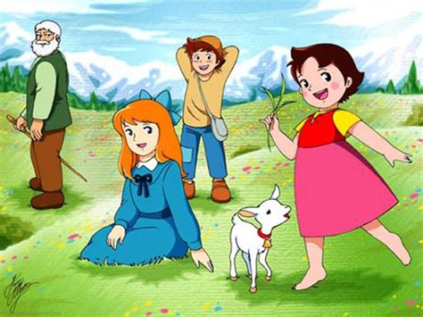 Heidi Girl Of The Alps Cartoon Wallpapers Imagenes De Heidi Fondo De