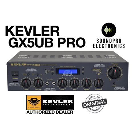 Original Kevler Gx5ub Pro New 2021 Model Karaoke Amplifier 600 Watts X 2 W Usbfmbluetooth