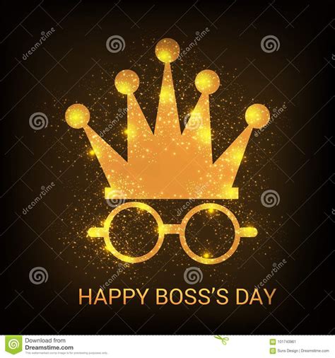Happy Boss S Day Stock Illustration Illustration Of
