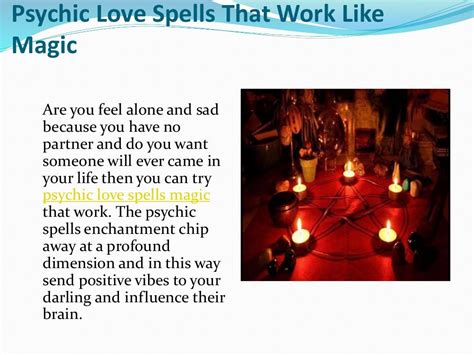 Magic Psychic Love Spells That Work