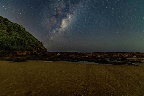 Milky Way Night Sky At The Beach Photograph By Merrillie Redden Fine Art America