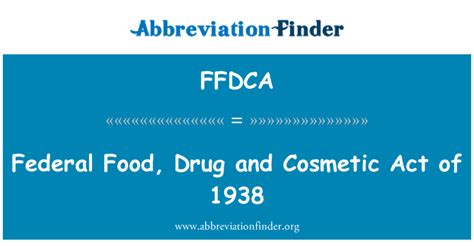 Which will provide for a cooperative method of setting standards. 定義 FFDCA: 連邦食品・医薬品・化粧品の行為 1938 年 - Federal Food, Drug and ...