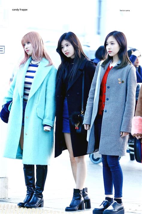 Twice Sana Airport Fashion Official Korean Fashion