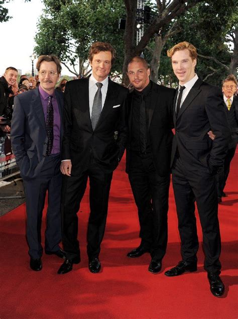 Colin Firth Gary Oldman And Benedict Cumberbatch In One Lovely Picture