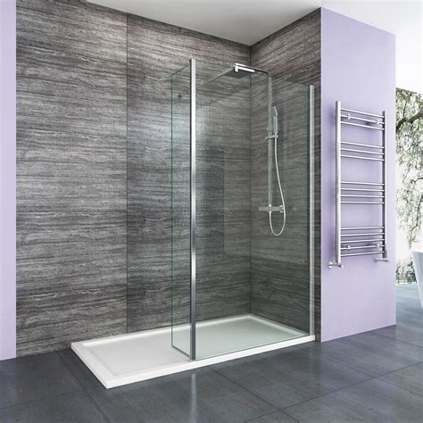 Elegant 1100mm Frameless Wet Room Shower Screen Panel 8mm Easy Clean