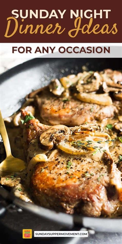 Wow your family with one of these special dishes and enjoy some. Sunday Dinner Ideas #SundaySupper | Sunday dinner ...