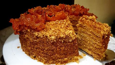 honey cake recipe medovik delicious russian dessert youtube