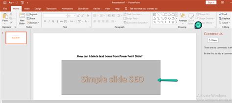 Delete Text Box In Powerpoint