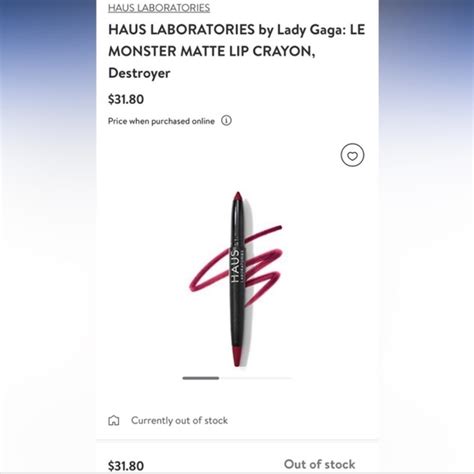 Haus Laboratories Makeup Lady Gagas Haus Labs Le Monster Matte Lip
