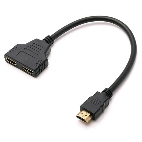 Hdmi Splitter Cable To Dual Hdmi Adapter 30cm