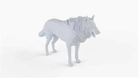 Low Poly Wolf 3d Asset Game Ready Cgtrader