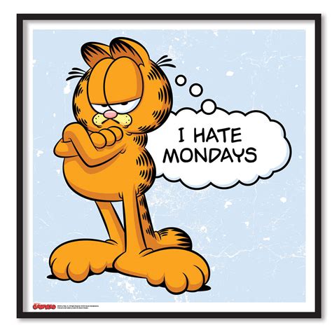 Garfield I Hate Mondays Poster Justposters