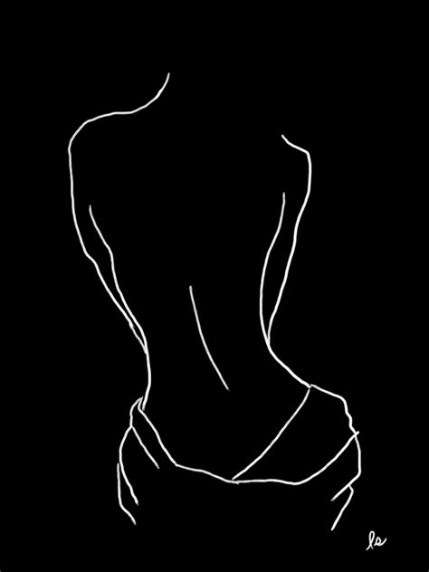 female curves lounging after a bath art print by lindsay shapka art x small line art