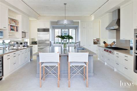 Modern White Kitchen With Luxe Interiors Design