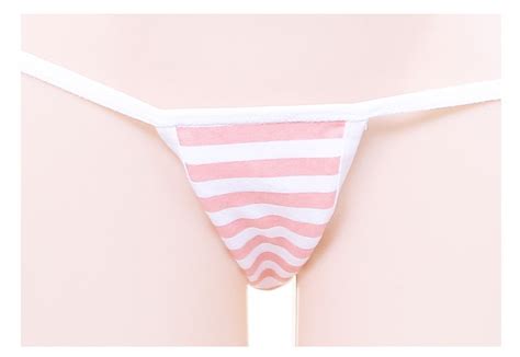free size japanese anime style stripe lingerie bra set cotton harajuku