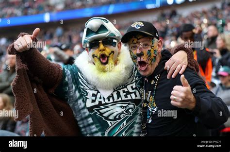 Philadelphia Eagles And Jacksonville Jaguars Fans During The