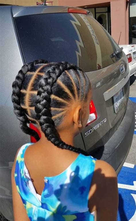It lets her let those soft locks down while getting her strands off her face. braids hairstyles for little girls on Stylevore