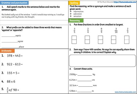 Develop their understanding of the concepts set out in english appendix 2 by Free Year 4 Worksheets - The Mum Educates
