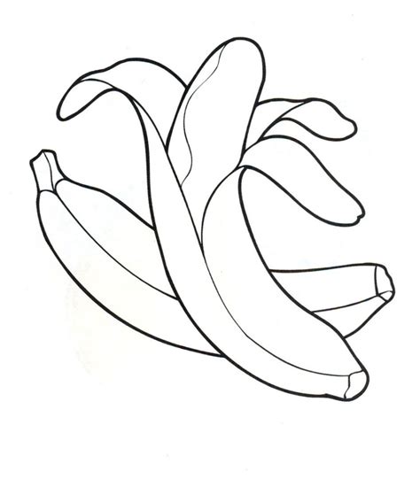 Banana Coloring Page Free Printable Coloring Pages On