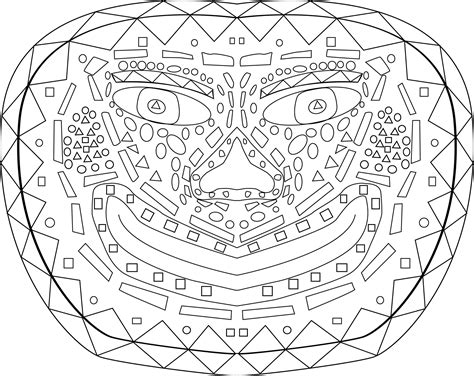 By best coloring pagesfebruary 25th 2014. African Mask Coloring Page - Coloring Home