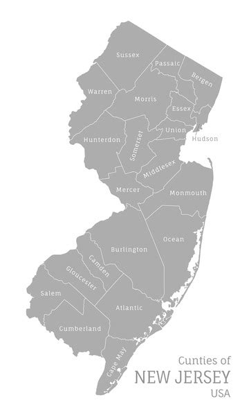 Detailed Map New Jersey Royalty Free Images Stock Photos And Pictures