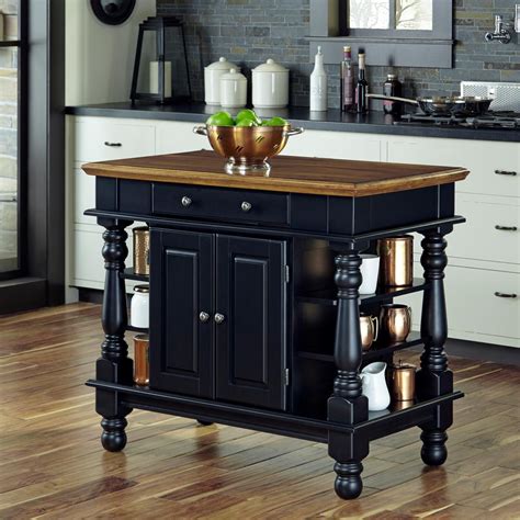 Vadholma is the home's given meeting point and perfect when you cook together. Home Styles Americana Black Kitchen Island With Storage ...
