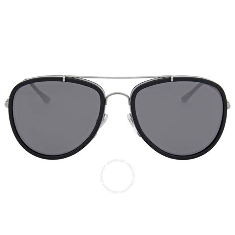 Burberry Matte Black Metal Aviator Sunglasses Burberry Sunglasses Jomashop