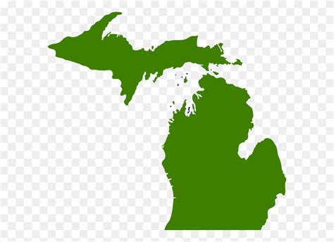 Green State Of Michigan Clip Art State Of Michigan Clip Art Flyclipart