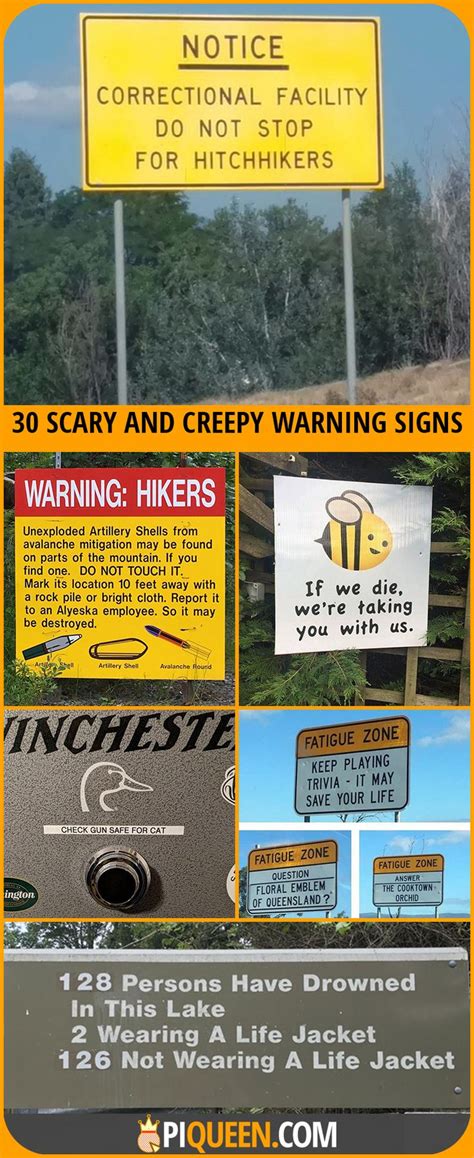 30 Warning Signs That Are Too Real And Creepy Funny Warning Signs