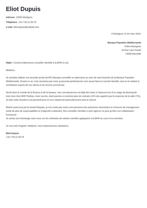 Lettre De Motivation Alternance D Crochez Le Contrat