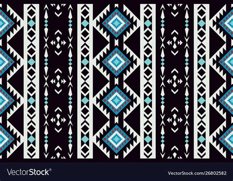 Ethnic Geometric Seamless Pattern Tribal Print Vector Image
