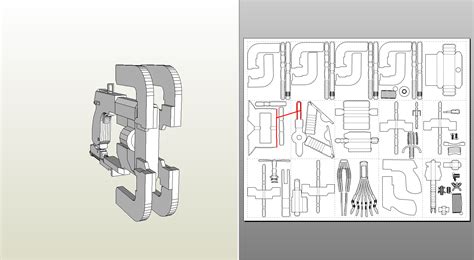Papercraft Pdo File Template For Deadspace Plasma Cutter