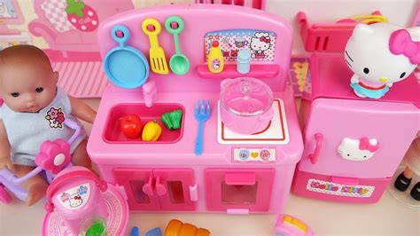 We've seen a play kitchen or two or a hundred here at ohdeedoh. Baby doll and Hello Kitty mini kitchen cooking toys play ...