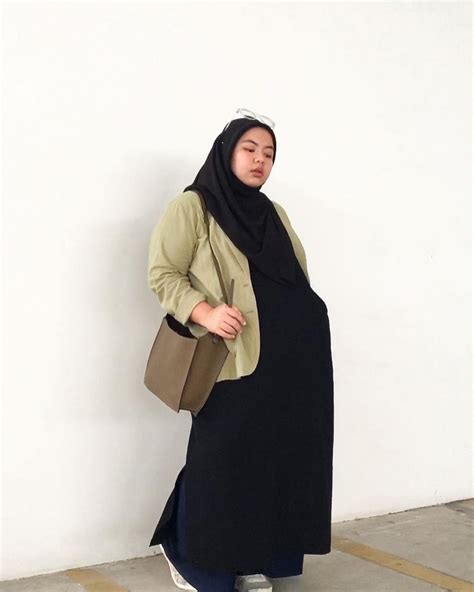 13 Tips Ootd Hijab Casual Untuk Tubuh Gemuk Ada Inspirasi Baju Juga