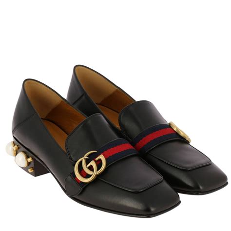 Gucci Shoes Women Loafers Gucci Women Black Loafers Gucci 423559
