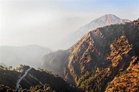 Pilgrims Trail Through Misty Mountains Photograph By Kantilal Patel