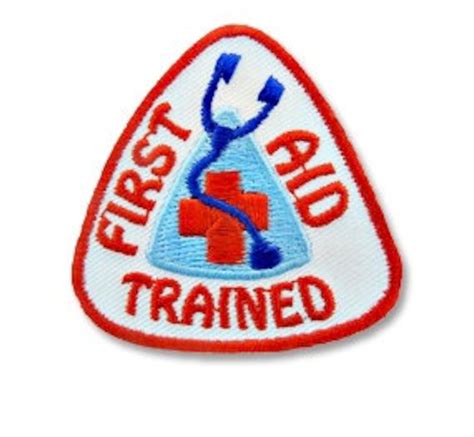 First Aid Trained Patch Only Etsy