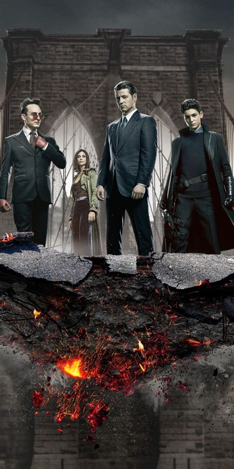 Gotham All Cast Season 5 2019 1080x2160 Wallpaper Gotham Tv