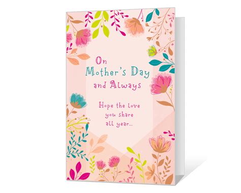 paper printable card for mum instant download love you mum card mother s day card greeting cards