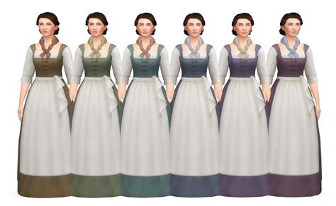 History Lovers Simblr Ts3 To Ts4 Bakers Wife Dress Recolors This