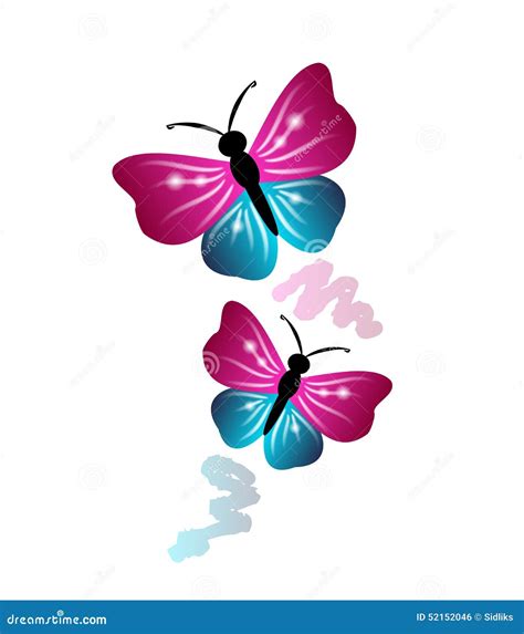 Colorful Butterflies Stock Illustration Illustration Of Sparkling