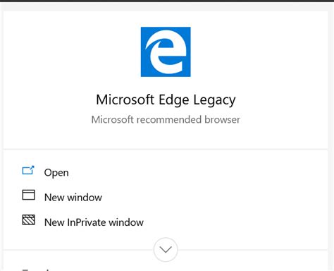 Microsoft Edge Legacy Browser