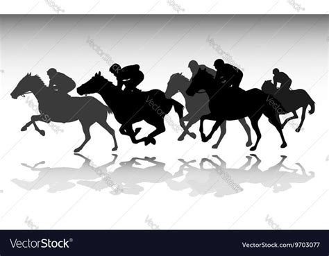 Horse Race Royalty Free Vector Image Vectorstock Aff Royalty