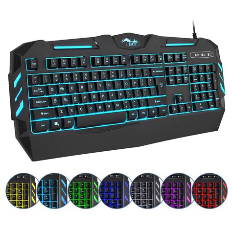 Buy Bakth 7 Colors Led Backlit Gaming Keyboard Mechanical Feeling And