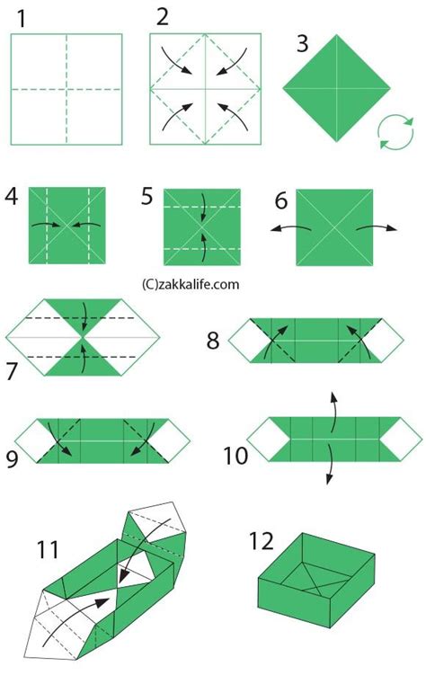 10 Origami Cube T Box Diagram Coloring Pages Moniqueveronica