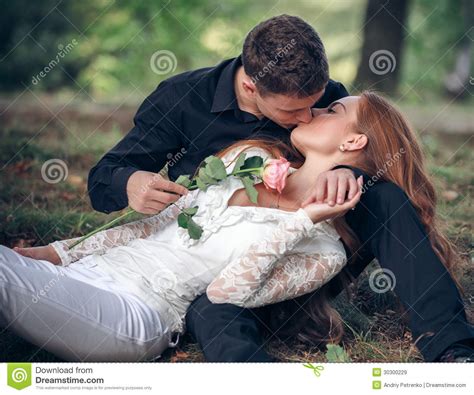 Love And Affection Between A Young Couple Royalty Free Stock Images ...
