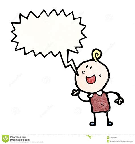 Cartoon Boy Calling Out Stock Vector Illustration Of Speech 38038583