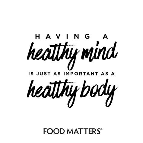 nourish your mind and body with food matters