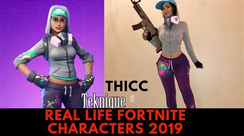 Fortnite Characters In Real Life Female Edition 2019 Youtube